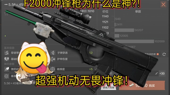 ปืนกลมือ F2000! ความคล่องตัวที่ยอดเยี่ยมและการโจมตีที่ไร้ความกลัว!