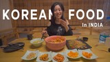 Korean food challenge in Delhi, India (Gangnam restaurant Vs Busan restaurant)