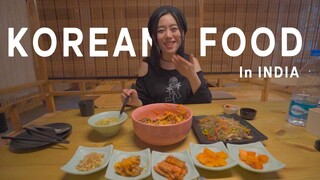 Korean food challenge in Delhi, India (Gangnam restaurant Vs Busan restaurant)