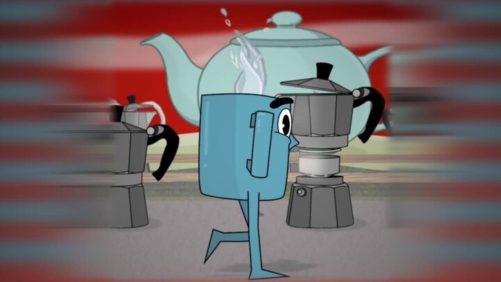 Happy coffe Cup walking - how to loop an infinite background