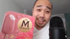 ASMR Magnum Ruby Chocolate Ice Cream🍦Mouth Sounds & Licking🍦