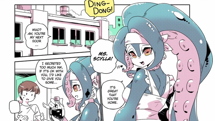 With an octopus girl as your neighbor, you’ll never run out of ink!