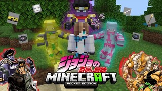 รีวิวแอดออน "แสตนโจโจ้" ใน Minecraft มือถือ?🔥 (JoJo's Bizarre Adventure) | Minecraft รีวิว Addon
