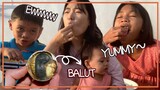 KOREAN EATS BALUT WITH FILIPINO CHILDREN | FILIPINO FOOD | HANA CHO