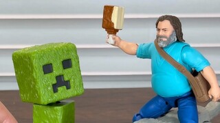 A very square toy but I like it very much | Minecraft movie peripheral toys