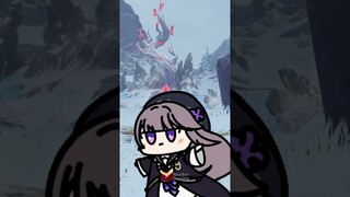 Herta exploring Genshin Impact 🔨 Kuru Kuru Kururin #honkaistarrail #herta #kurukuru