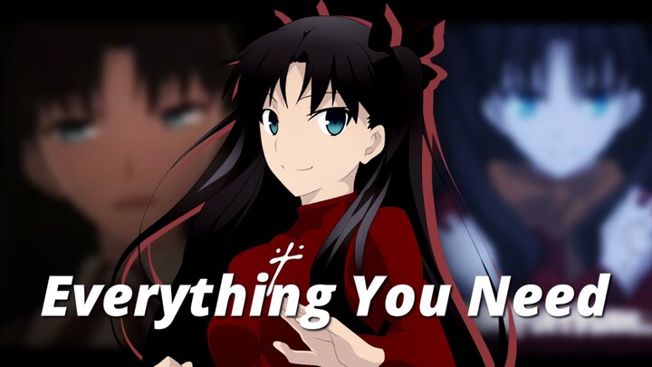 Rin Tohsaka | Every time you leave | Typography AMV