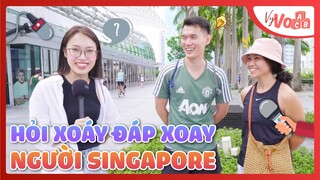 Phỏng vấn người Singapore, 3 câu hỏi hiểu biết lấy 10 đô | VyVocab Ep.99