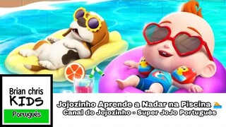 Jojozinho Aprende a Nadar na Piscina 🏊 | Canal do Jojozinho - Super JoJo Português