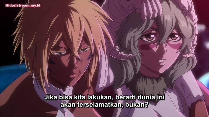 Eps_7 pertempuran puncak ichigo dkk melawan yhwach yang sudah menyerap raja roh