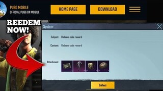 New Reedem Codes | Free Crate, Outfit, Backpack & Parachute PUBG Mobile Kr & Global