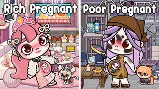 Rich Pregnant Vs Poor Pregnant 🍼🤰 Sad Story | Avatar World | Pazu