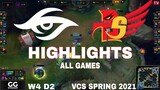 Highlight TS vs BTS (All Game) VCS Mùa Xuân 2021 | VCS Spring 2021 | Team Secret vs Burst The Sky