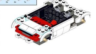 [MOC ในชุด LEGO ดั้งเดิม] Lamborghini แปลงร่างเป็น Ford GT40 (พร้อมภาพวาด