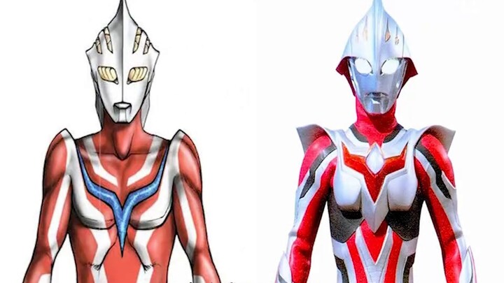 【Ultraman Series】·Comparison of the initial and final design of the characters!!!