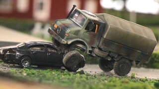 [1/87]Đè bẹp xe một cách dễ dàng! Unimog 4x4 quy mô đầy đủ