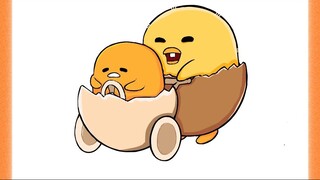 Drawing Gudetama and Shakipiyo