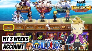 My 3 Weeks Account Progress | ACE Red+1 New Hero Marco +5 Star Sanji OPG: Treasure Island Gameplay
