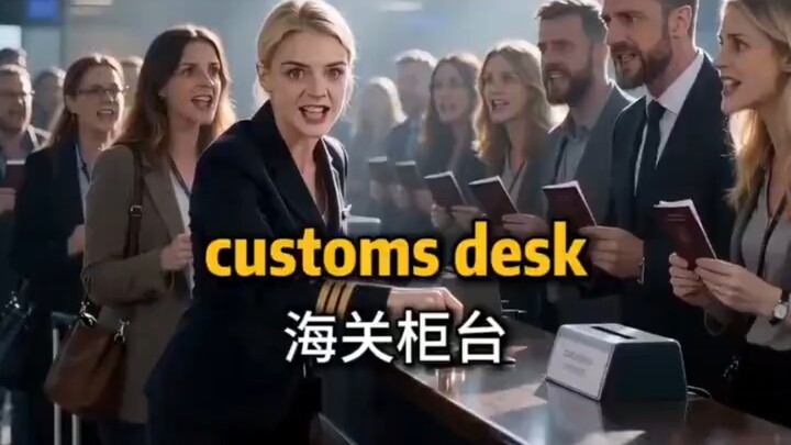 International Flight English! #AirportEnglish #CustomsEnglish#