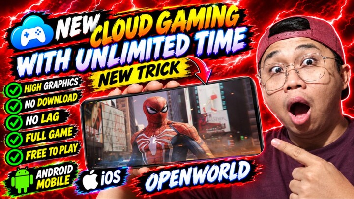 MARVEL SPIDERMAN REMASTERED CLOUD GAMING UNLIMITED TIME ?? FOR ANDROID