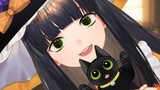 [live2d model display] Black Kitten Witch Bracket
