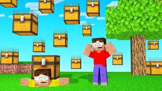 MINECRAFT But It Is RAINING CHESTS!