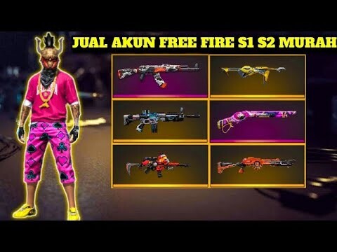 JUAL AKUN FREE FIRE S1 DAN S2. TERMURAH HARGA PELAJAR!!!