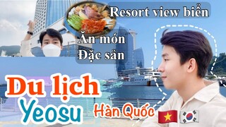 Ở Resort view biển HÀN QUỐC cực đẹp| DU LỊCH YEOSU 1