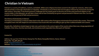 Christian In Vietnam
