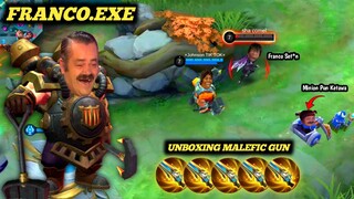 FRANCO.EXE | FRANCO UNBOXING MALEFIC GUN BIKIN YUZONG KAPOK 🤣