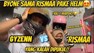 BY ONE SAMA RISMA PAKE HELM YANG KALAH DIPUKUL🤣