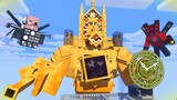 Monster School : SKIBIDI TOILET MULTIVERSE 01 - MECHA TITAN CLOCK MAN - Minecraft Animation