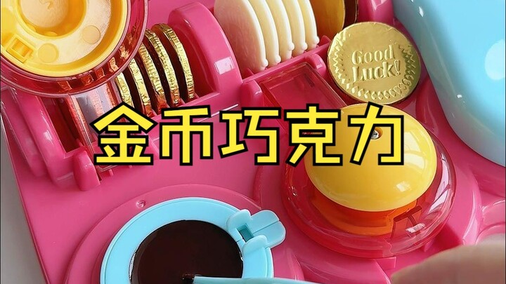 Immersive Gold Coin Chocolate Making