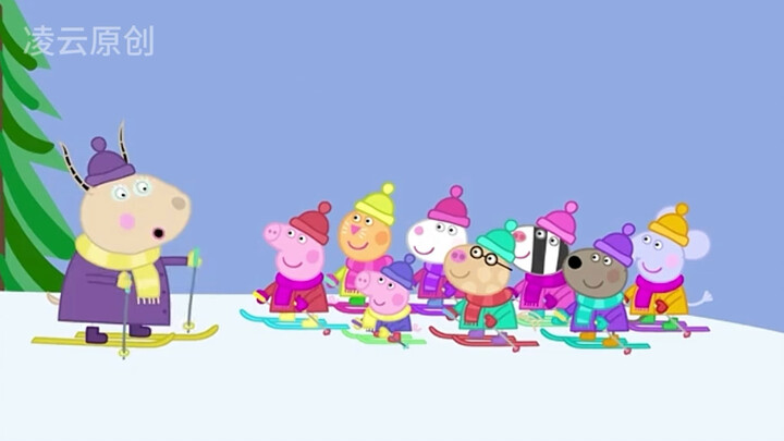 Antelope Nana Performs Skiing