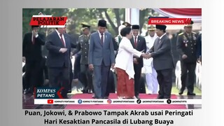 Jokowi Puan dan Prabowo Terlihat kompak