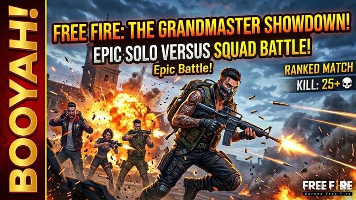 Grandmaster Rank Push: Solo vs Squad | ফ্রি ফায়ার গ্র্যান্ডমাস্টার লবিতে একা সব শেষ!