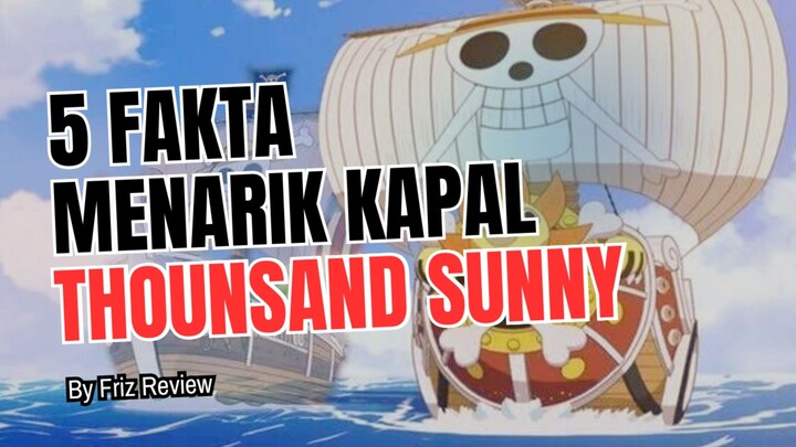 5 Fakta Menarik Tentang Kapal Sunny Go atau Thousand Sunny 🔥