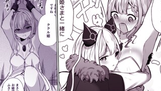 The cute little devil seduces the princess many times! Just to propose to her? Make her shy!