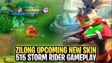 Zilong Upcoming New 515 Skin Storm Rider Gameplay | Mobile Legends: Bang Bang