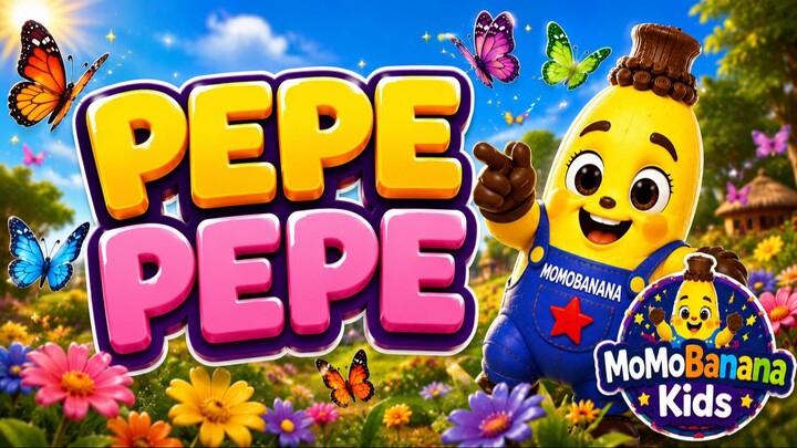 Pepe Pepe Butterfly Song | Fly, Flutter & Learn Colors | Best Sing Along Kids Song | MomoBanana Kids