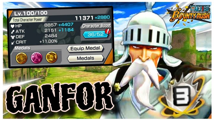 Onepiecebountyrush GANFOR BOOST3 ตัดMAX HP100% ของดาเมจ😱😱