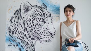 ผลงานสุดท้ายของชุดจิตรกรรม air nailer - North China Leopard