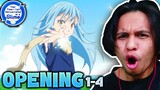 That Time I Got Reincarnated As a Slime Opening 1-4 Reaction | THESE LOOK DOPE🔥