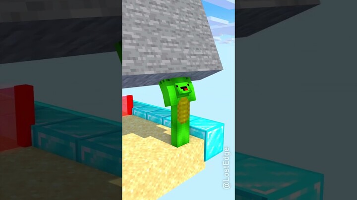 Cargo Skates Run: HELP Mikey VS JJ Maizen Brothers - Minecraft Shorts #jjandmikey