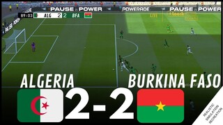الجزائر 2-2 بوركينا فاسو أبرز أحداث المباراة • محاكاة لعبة فيديو #AFCON2023