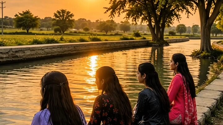 A beautiful day by the village canal | 乡村运河的唯美一天 (治愈风)