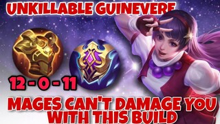 GUINEVERE COUNTER ALL MAGE WITH THIS BUILD COMPLETE GUIDE |UNKILLABLE |TOP GLOBAL | MOBILE LEGENDS