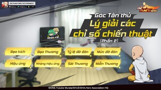 LÝ GIẢI CÁC CHỈ SỐ CHIẾN THUẬT (PHẦN 2) | Hướng dẫn Tân Thủ