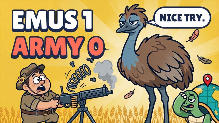 Australia Went to War With Emus. The Emus Won. 🐦