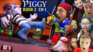 PIGGY BOOK 2!  Escaping The Alleys w_ Doggy! (FGTeeV Ch. 1 + New Quiet Mode... S
